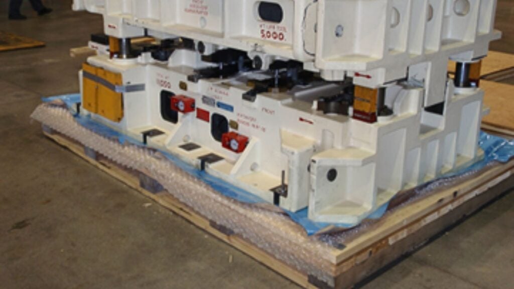 Package being prepared for export